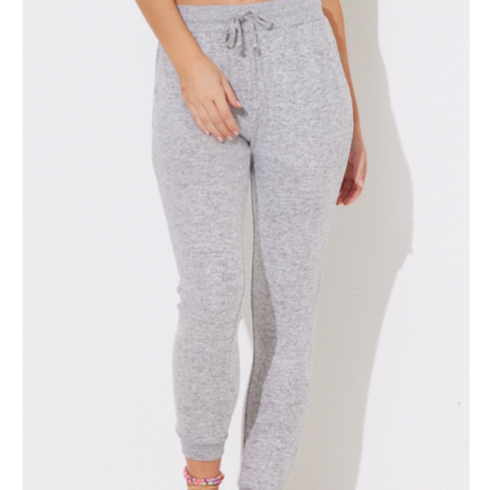 Ocean Drive Heather Gray Hacci Jogger